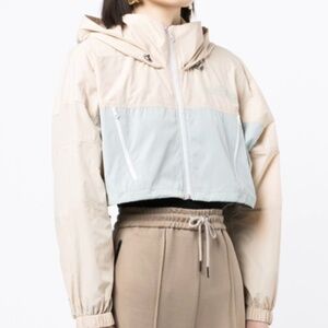 Rokh two-tone zip-up cropped jacket